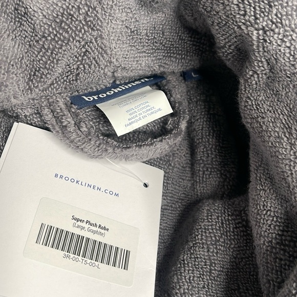 Super-Plush Robe Graphite (Large, Unisex) - Picture 2 of 3